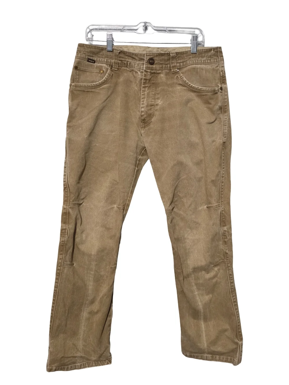 KÜHL Rydr Pants Mens 34x28 Tan Brown Canvas Workwear Gorpcore - Picture 2 of 11